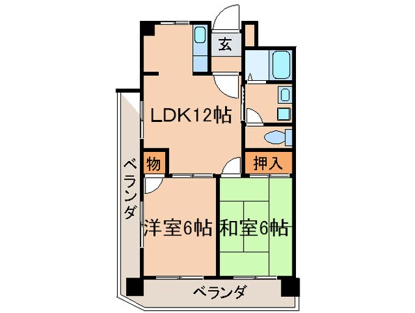 プランドールむつみの物件間取画像